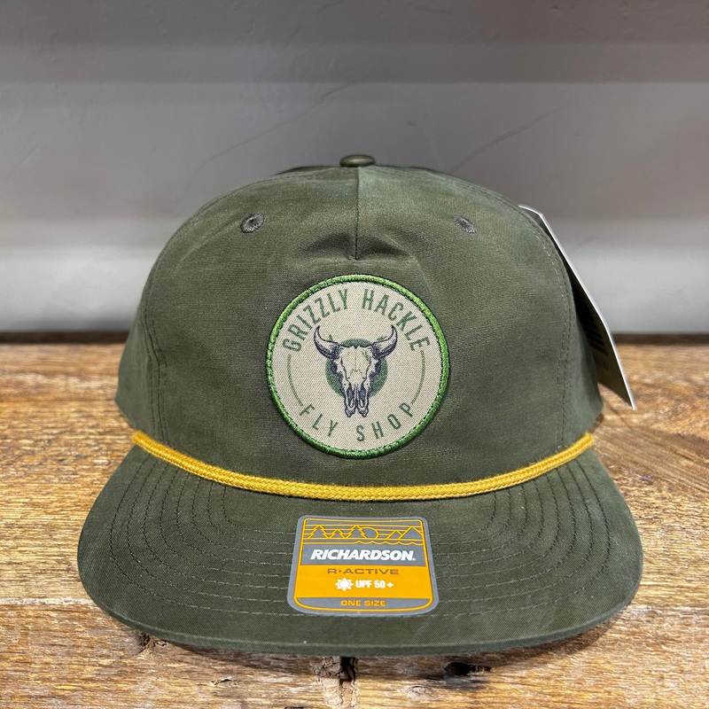 Grizzly Hackle Bison Patch Cap