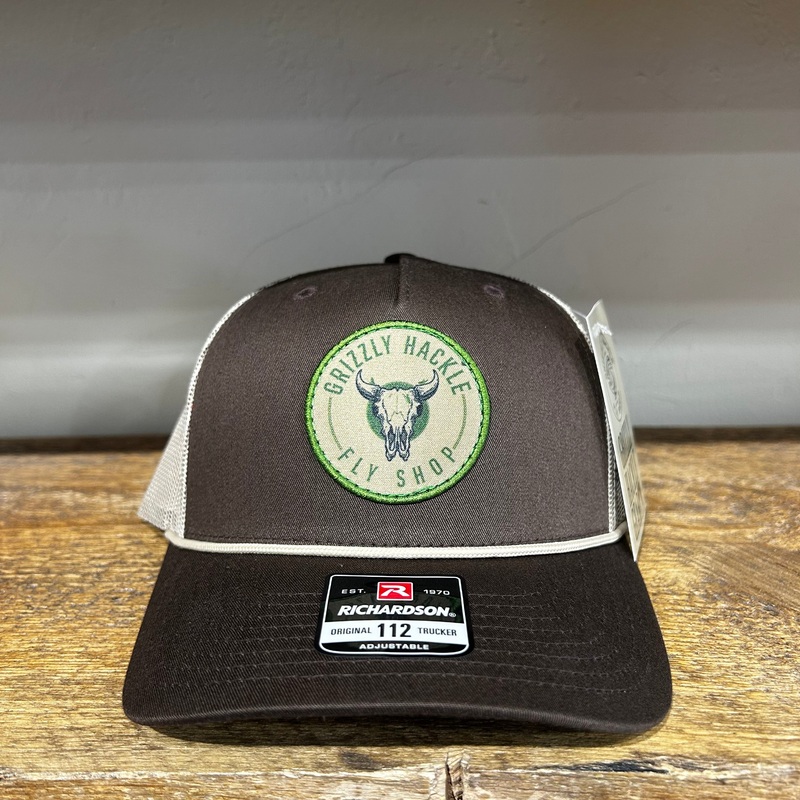 Grizzly Hackle Bison Patch Trucker Hat