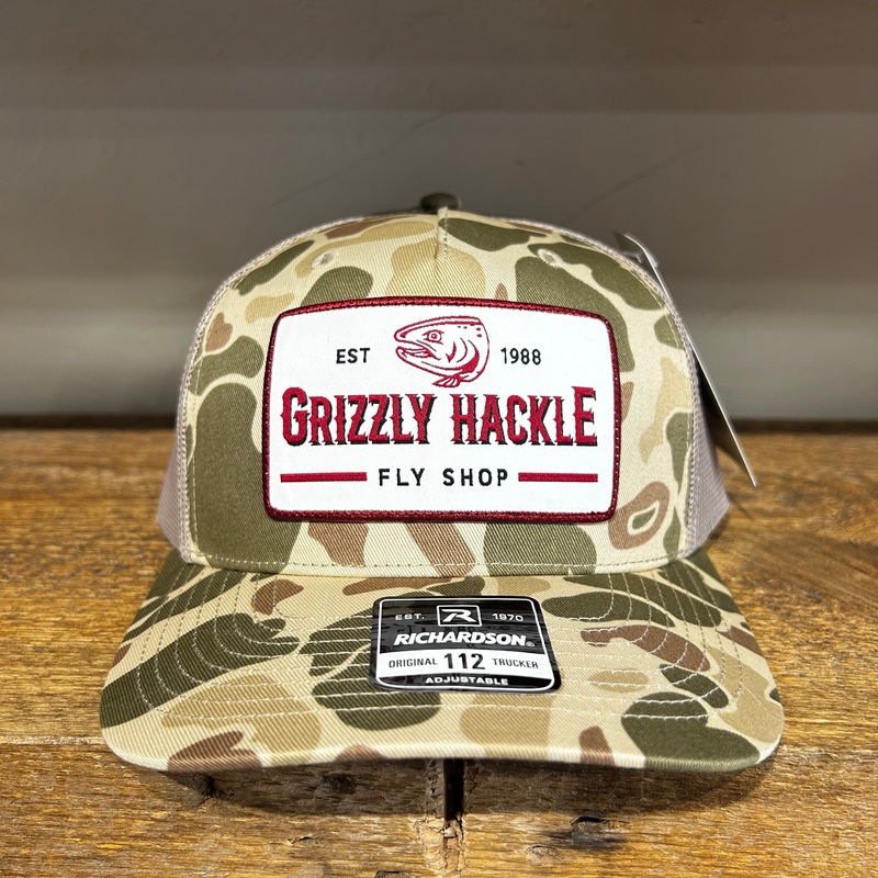 Grizzly Hackle Ranch Patch Trucker Hat