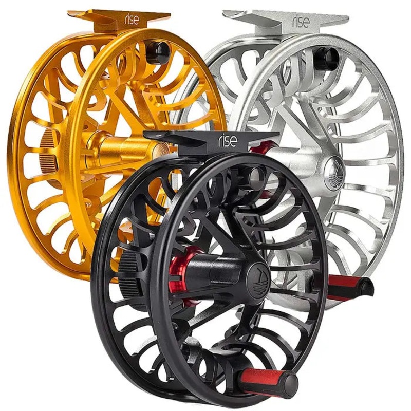 Redington Rise Fly Reel|3/4|5/6|7/8|9/10|Black|Amber|Silver|Amethyst|Olive
