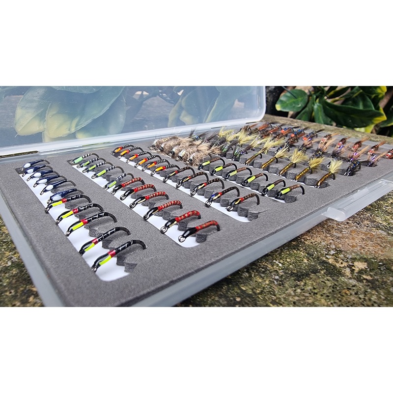 Fly Box Selection – Buzzers, Nymphs and Diawl Bachs.