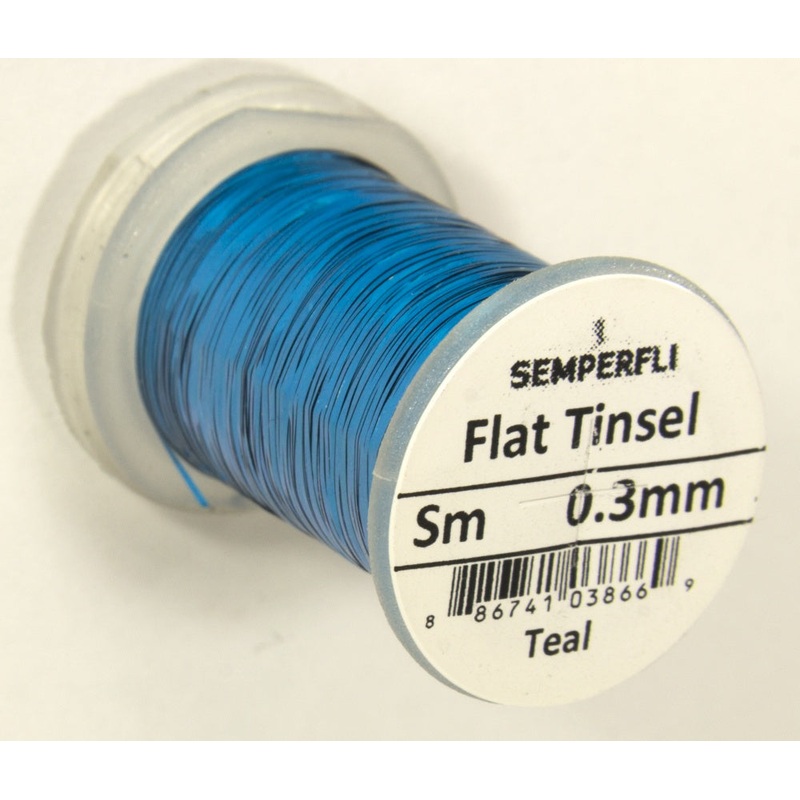 FLAT TINSEL|Teal|Red|Pearl|Dark Pink|Black|Green|Blue