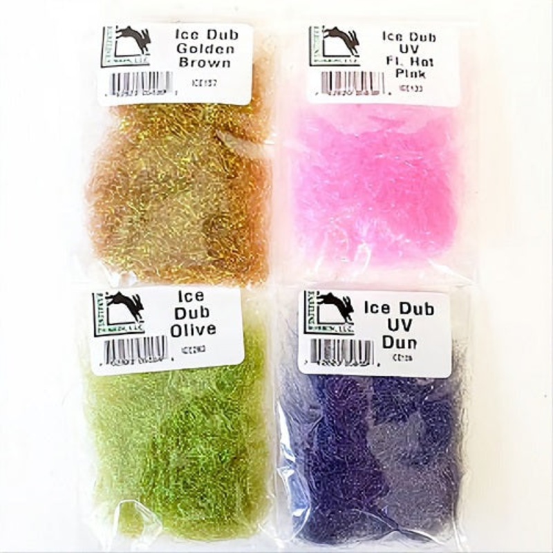 HARELINE – ICE DUB|UV Pearl|UV Dun|UV Black|Fl. Hot Pink|Golden Brown|Olive|Peacock|Peacock Eye|Peacock Black|Emerald Green|UV Hot Orange|FL. Lime Green|Pearl Red Hue|Pheasant Tail|UV Pink|Purple|Silver Holographic|Minnow Pearl Back|Caddis Green|Dark Oliv