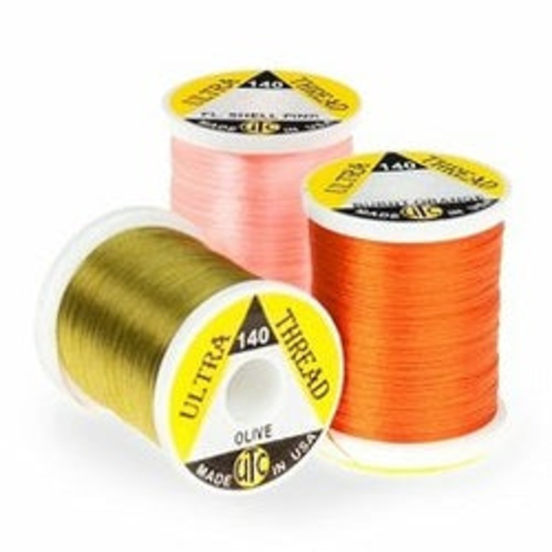 UTC – ULTRA 140 THREAD|WHITE|CREAM|YELLOW|HOPPER YELLOW|BLUE DUN|TAN|RUSTY BROWN|RED|DARK BROWN|OLIVE|BROWN OLIVE|BLACK|GRAY BROWN|GREEN OLIVE|FL. YELLOW|FL. ORANGE|FL RED|FL. SHELL PINK|FL. CHARTREUSE|FL. PINK|FL. FIRE ORANGE