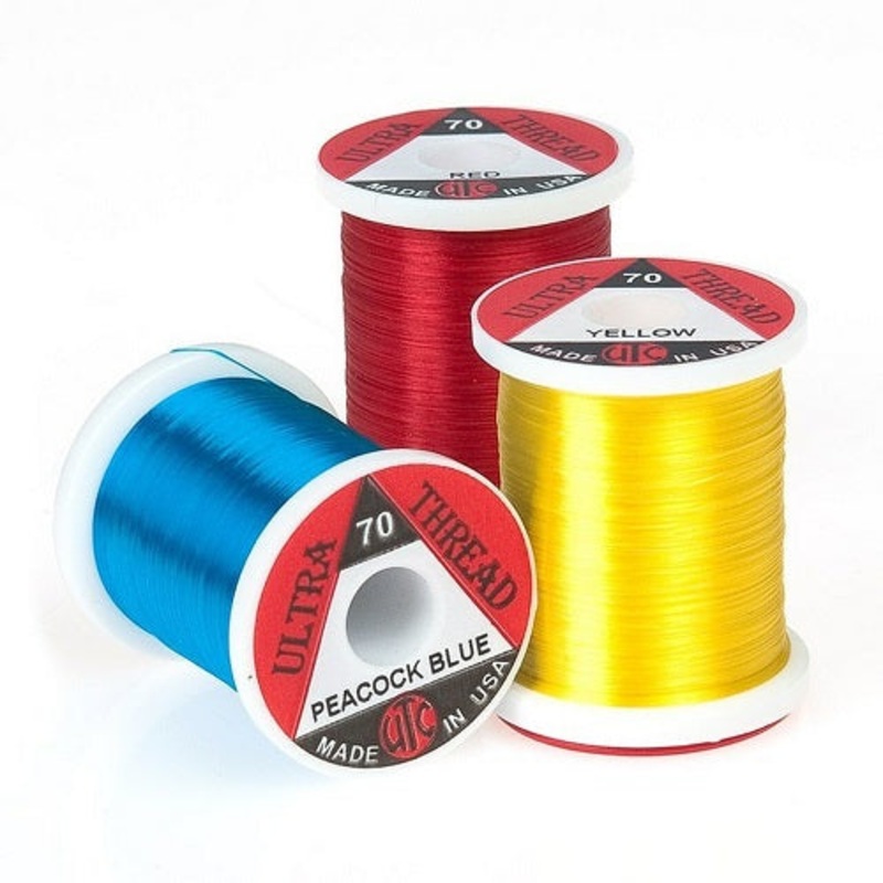 UTC – ULTRA 70 THREAD|WHITE|CREAM|YELLOW|HOPPER YELLOW|BLUE DUN|TAN|RUSTY BROWN|RED|DARK BROWN|OLIVE|BROWN OLIVE|BLACK|GRAY BROWN|GREEN OLIVE|FL. YELLOW|FL. ORANGE|FL. FIRE ORANGE|FL. SHELL PINK|FL. CHARTREUSE|FL. PINK