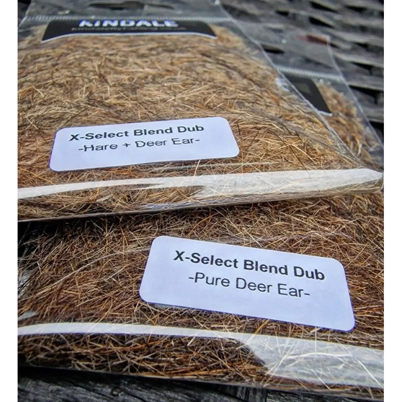 KINDALE X-SELECT DUBBING|HARE + DEER EAR|PURE DEER EAR