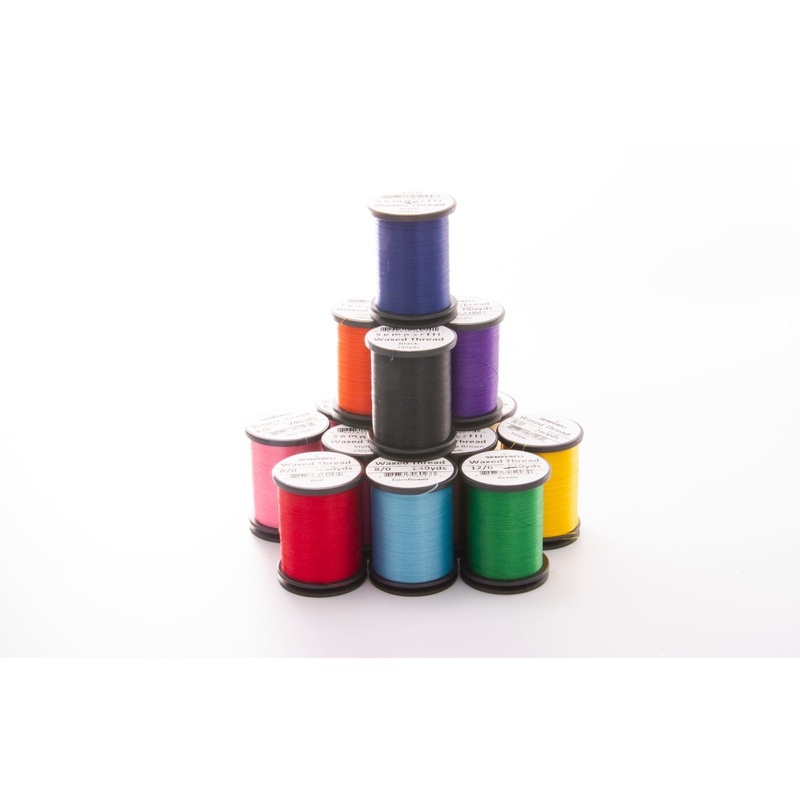 Classic Waxed Thread- 12/0|White|Brown|Hot Orange|Red|Black|Brown Olive|Medium Olive|Green|Navy|Pale Olive|Steel|Orange|Tan|Rust|Violet|Olive Dun|Pale Grey|Purple|Dark Mocha Brown|Fluoro Red|Fluoro Green|Fluoro Orange