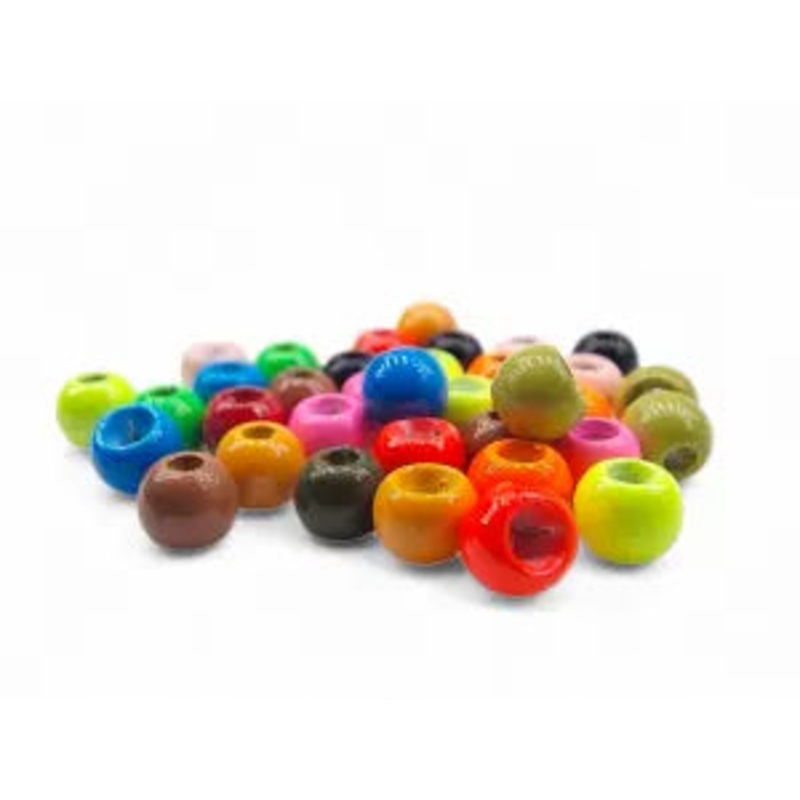 KINDALE – PAINTED BRASS BEADS|3.2mm|3.8mm|BLACK|FL YELLOW|FL RED