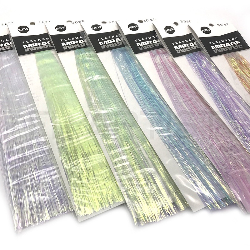 Mirage Flashabou|Light Blue|Purple|Pink|Opal|Orange|Fluorescent Yellow|Chartreuse