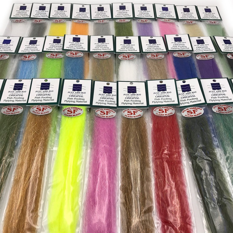 Steve Farrar SF Blend|Anchovy|Aquamarine|Black|Bleeding Black|Bleeding Gray|Bleeding Mackeral|Bleeding Orange|Bleeding Purple|Bleeding Red|Bleeding Yellow|Bronze Back|Brown|Bucktail White|Camo|Chartreuse|Chartreuse Mottled|Dark Green|Dark Purple|Electric
