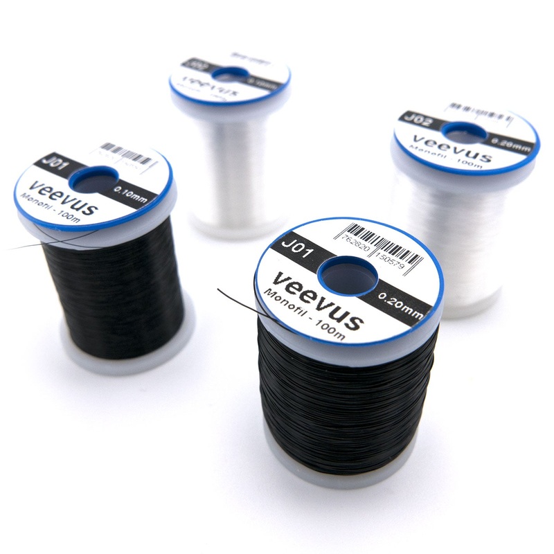 Veevus Mono Thread|.1mm|.2mm|Black|Clear
