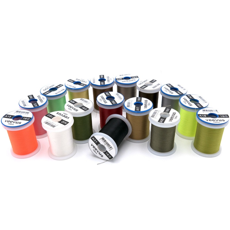 Veevus Thread 16/0|Black (A01)|Brown (A11)|Dark Tan (A10)|Dun (A08)|Fluorescent Green (A16)|Fluorescent Orange (A15)|Fluorescent Yellow Chartreuse (A14)|Gray (A04)|Light Cahill (A12)|Light Olive (A18)|Olive (A09)|Olive Dun (A05)|Pink (A13)|Red (A07)|Tan (