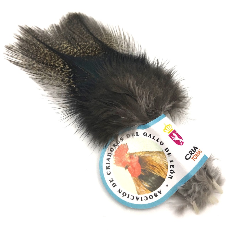 Hareline Coq de Leon Feathers|Barred Speckled (Aconchado)|Black|Brown|Dark Speckled (Oscuro)|Dun|Ginger Speckled (Flor de Escoba)|Light Dun|Light Speckled (Claro)|Medium Speckled (Medio)