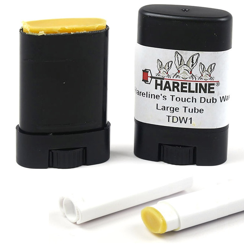 Hareline Dubbing Wax|Low Tack Wax|Touch Dub Wax|Travel Tube|Large Tube