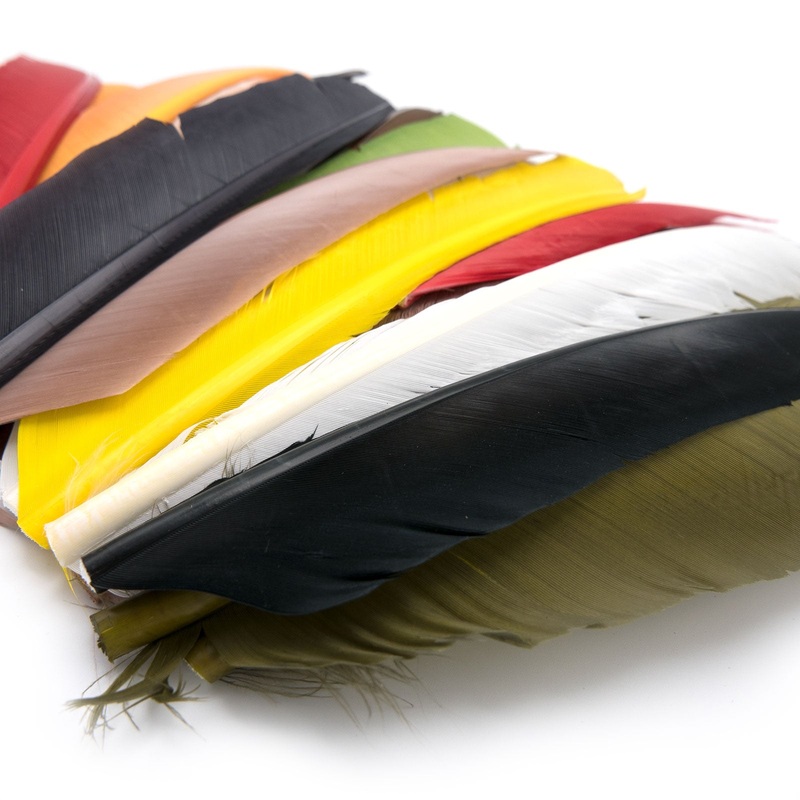 Hareline Turkey Biot Quills|Black|Blue Wing Olive|Brown|Caddis Green|Callibaetis|Dark Olive|Dark Tan|Gray|Gray Olive|Hendrickson|Light Cahill|Light Olive|Mahogany|Olive|Pale Morning Dun|Pale Olive|Purple|Red|Rusty Spinner|Sulphur Orange|Trico|White|Yellow
