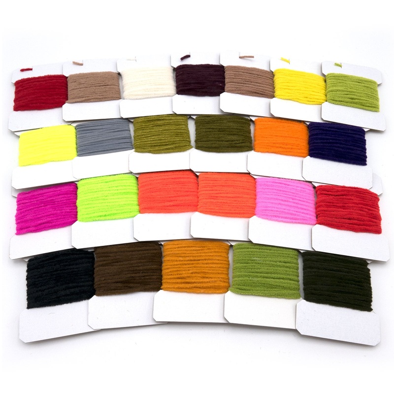 Hareline Ultra Chenille|Micro|Standard|Medium|Black|Brown|Burnt Orange|Caddis Green|Dark Olive|Fluorescent Cerise|Fluorescent Chartreuse|Fluorescent Fire Orange|Fluorescent Orange|Fluorescent Pink|Fluorescent Red|Fluorescent Yellow|Light Gray|Light Olive|