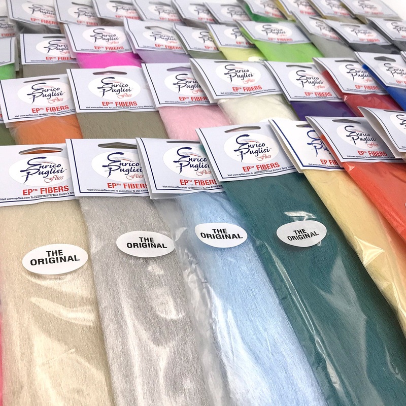 Enrico Puglisi EP Fibers|Beige|Black|Bronze|Brown|Bucktail White|Dark Brown|Dark Olive|Emerald Green|Gold|Golden Olive|Golden Olive Minnow|Green Chartreuse|Grey|Hot Pink|Lavender|Light Olive|Light Yellow|Lime|Minnow|Navy Blue|Ocean Grey|Olive|Orange|Pale