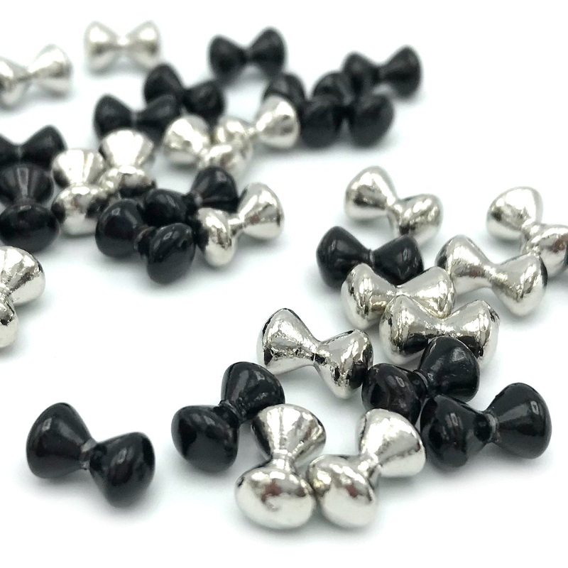 Hareline Heavy Lead Eyes|Small|Medium|Large|X-Large|Black|Nickel