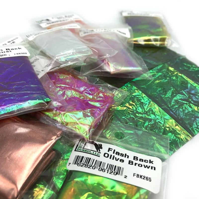 Hareline Flashback|Black|Brown|Copper|Gray|Olive|Olive Brown|Orange|Peacock|Pearl|Pink|Red|Rust|Tan|Yellow