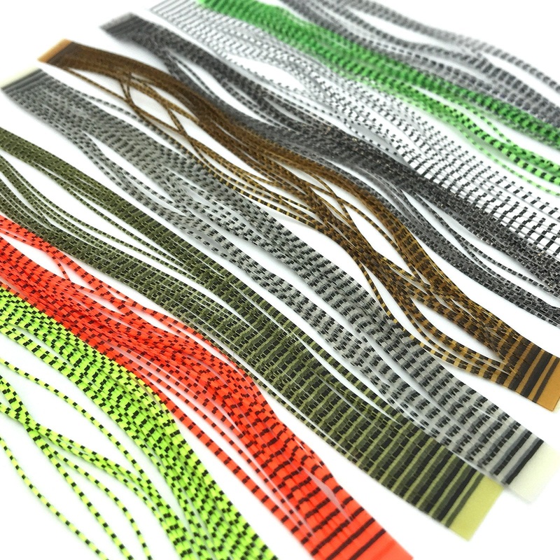 Hareline Grizzly Micro Legs|Bone|Caddis Green|Clear|Fluorescent Chartreuse|Fluorescent Orange|Olive|Rootbeer|Smoke|White