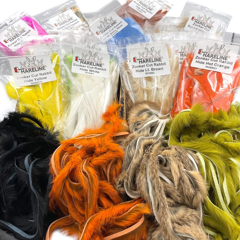 Hareline Bulk Rabbit Strips (32 Pack)