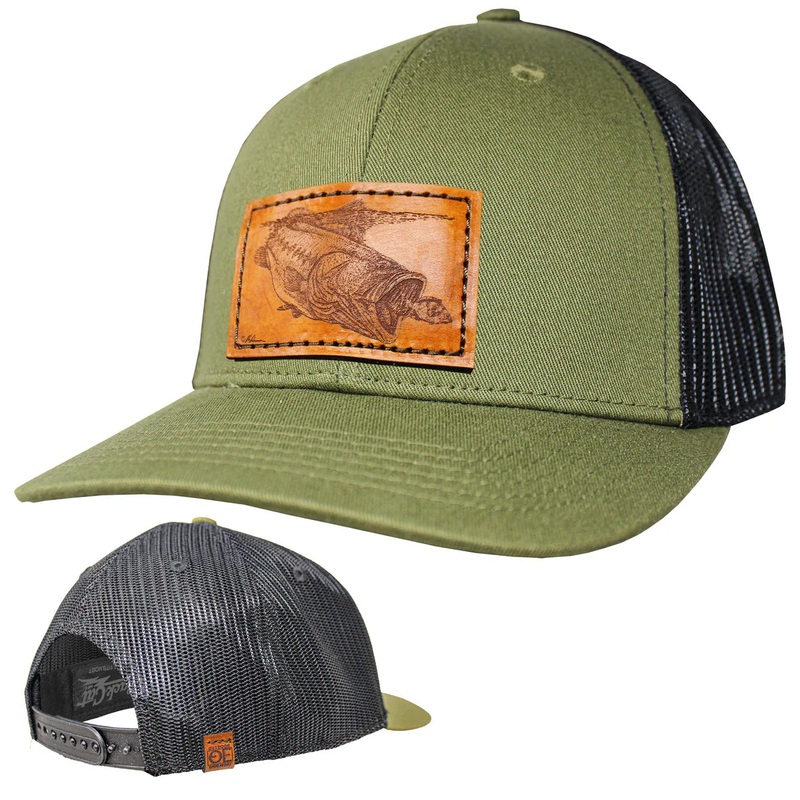 OE – Performance Trucker Hat – Largemouth Bass Gulp Leather Patch