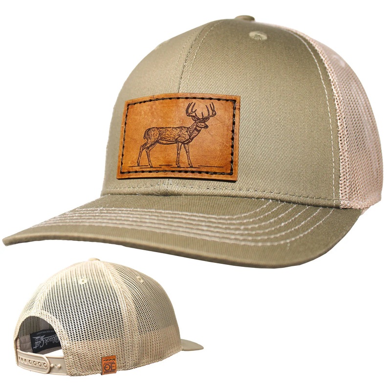 OE – Performance Trucker Hat – Whitetail Buck Leather Patch