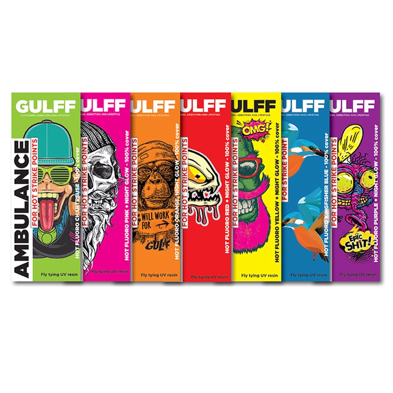 Gulff Ambulance UV Resin|Chartreuse|Orange|Pink|Red