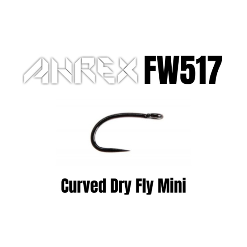 AHREX – FW517 – Curved Mini Dry Fly Hook