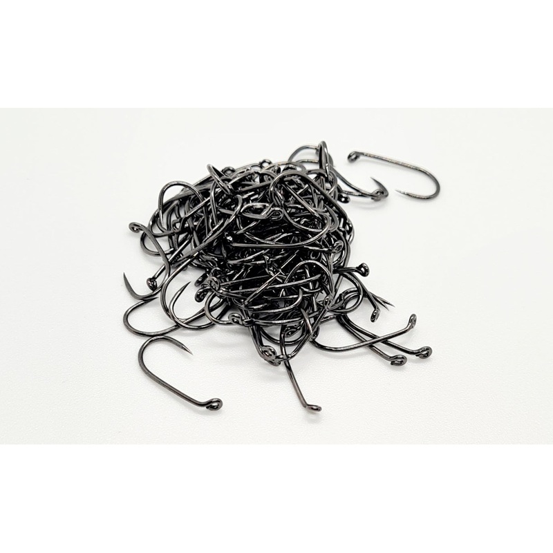 Black Nickel Wet Fly Hooks Barbless