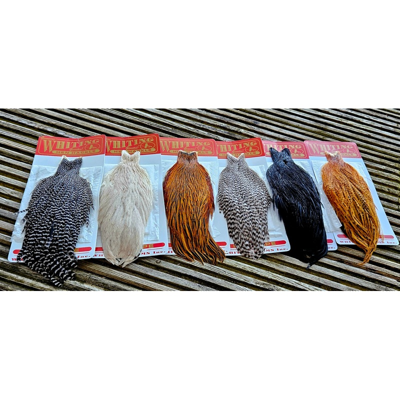 Whiting Farms – Hen Cape|Grizzly Dyed Brown 2|Grizzly Dyed Olive 1|Grizzly Dyed Coachman Brown 1|Grizzly Dyed Dark Olive 1|Grizzly Dyed Dark Olive 2|White Dyed Dark Dun 1|White Dyed Dark Dun 2|Grizzly Dyed Brown 3|Barred Dark Ginger 2|Unique Variant 1|Uni