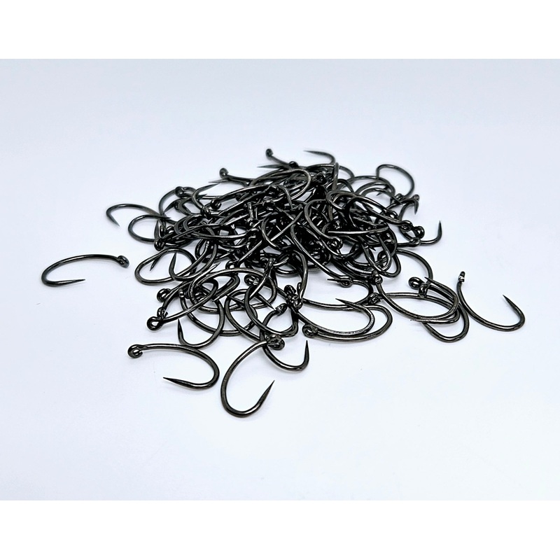 Black Nickel Buzzer/Grub  Barbless Hooks