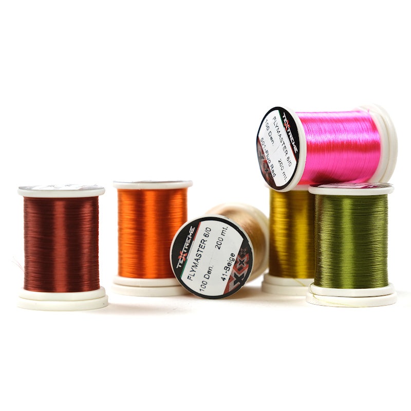 Textreme Flymaster 6/0|White|Black|Grey|Beige|Tobacco|Fluo Red|Chartreuse|Red|Olive|Light Olive|Amber Burnt Orange|Yellow