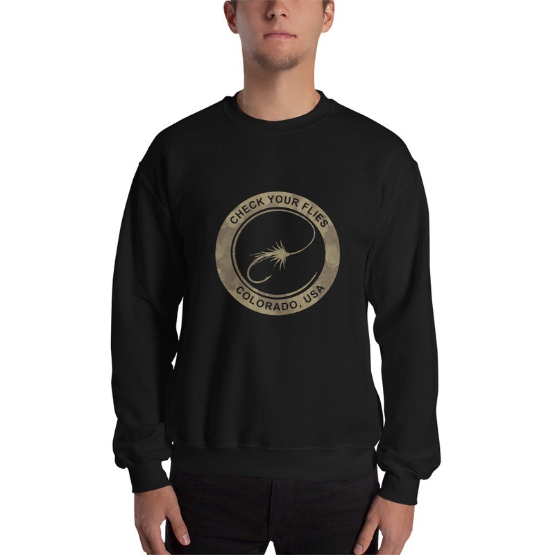 Check Your Flies – Camo – Unisex Sweatshirt