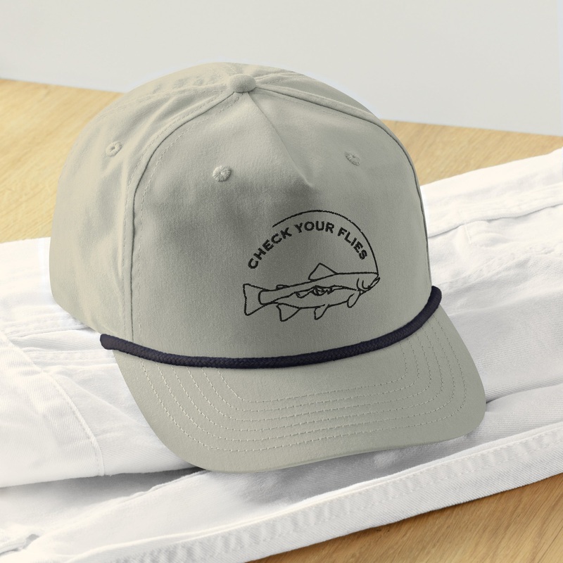 Check Your Flies – Rope Hat – Khaki