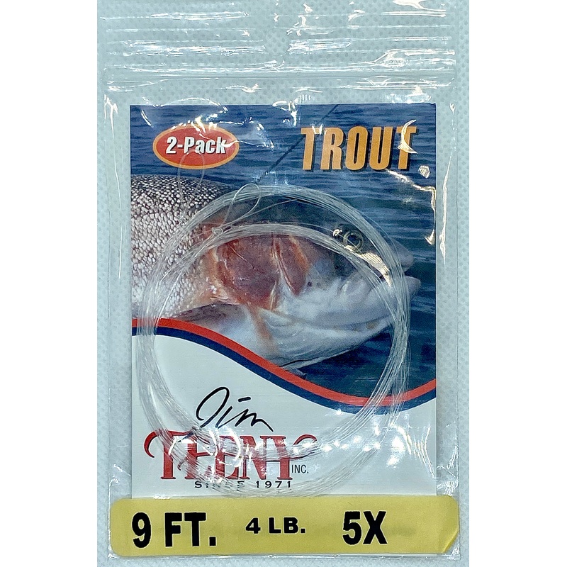 Trout Leader – 2 Pack – Mono|0X|2X|3X|4X|5X|6X