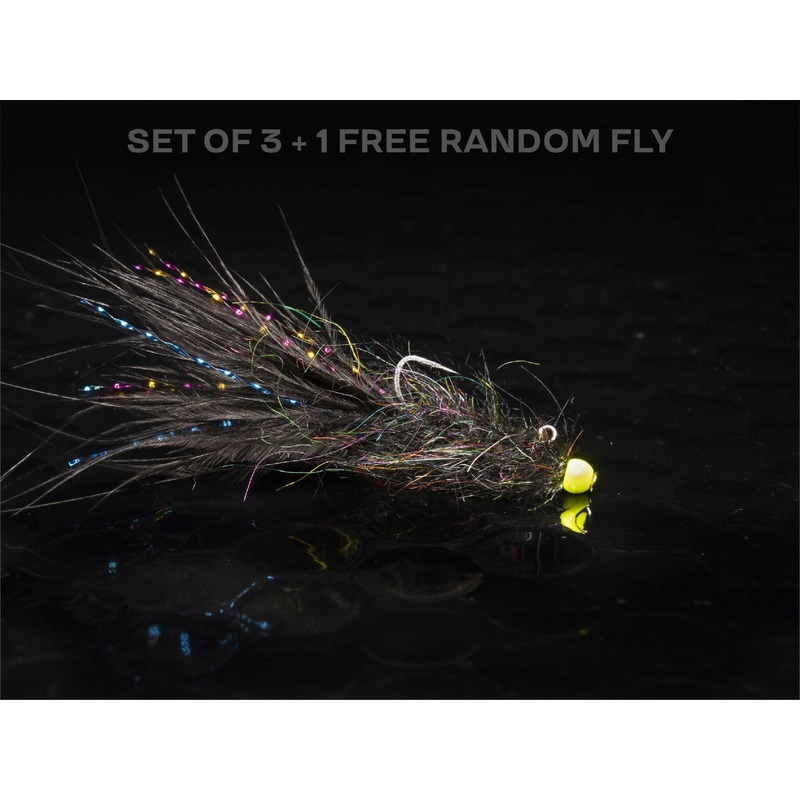 3 balanced leech + 1 FREE random fly
