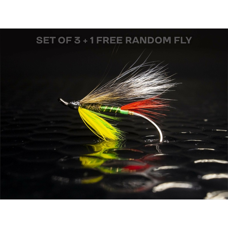 3 Bette Jane + 1 FREE random salmon fly