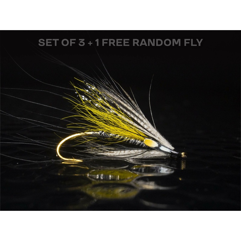 3 Tiger Ghost + 1 FREE random salmon fly