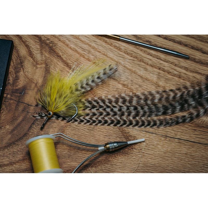Metz Tarpon/Crab Hackle Packs|Grizzly Dyed Orange|Grizzly Dyed Olive|Grizzly Dyed Chartreuse|Grizzly Dyed Purple|Grizzly Dyed Tan|Grizzly