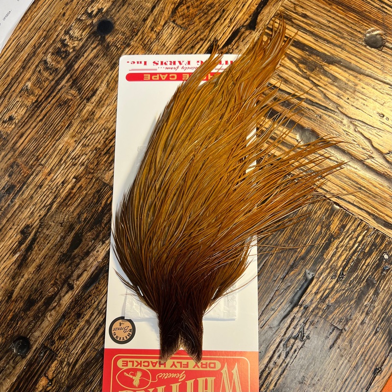 Whiting Bronze Grade Cape, Dun Dyed Rusty Ginger
