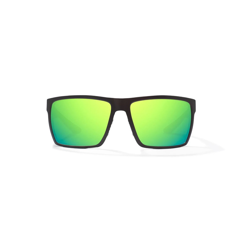 Bajio Stiltsville Matte Black Frame w/ Green Mirror Glass Polarized Lens and 2.0X Reader