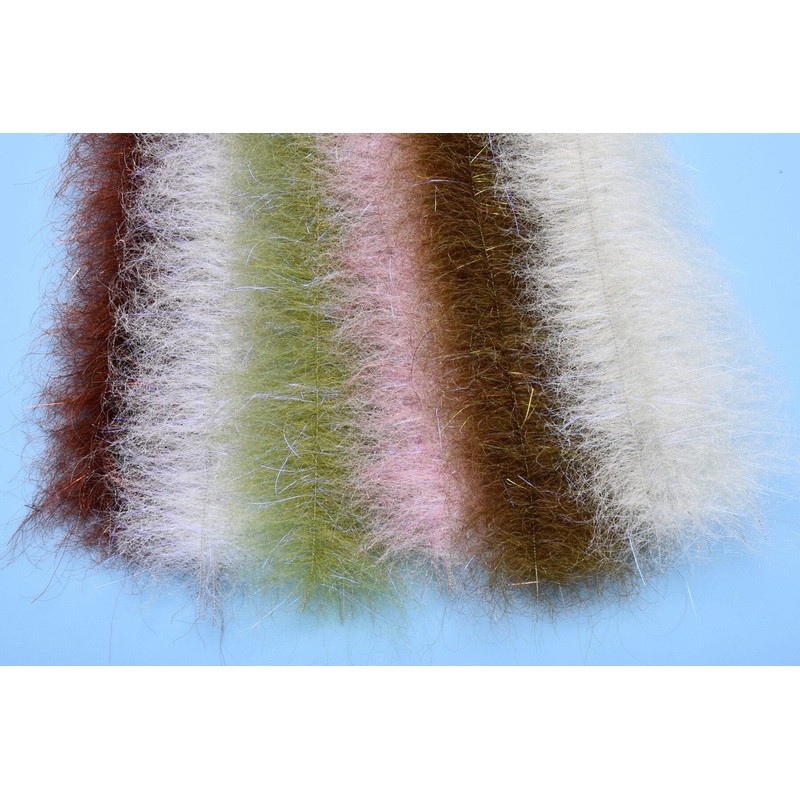 EP Shrimp Dub Brush|.75″ Grass Olive|2″ Tan|2 Shrimp Pink