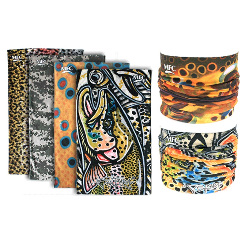 MFC Fish Neck Gaiters|Blue Water|Currier’s Brown Trout|Maddox’s Brown Trout XI Skin|Estrada’s Rainbow|Sundell’s Brook Trout Skin|Estradas Brown Trout|Maddoxs Brook Trout Series