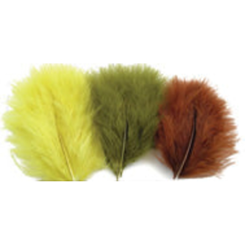 Wapsi Woolly Bugger Marabou|Black|Brown|Cream|Fl. Blue|Fl. Cerise|Fl. Fire Orange|Fl. Pink|Fl. White|Golden Brown|Olive|Peacock Blue|Purple|Red|Shad Gray|Tan|Yellow|Yellow Olive