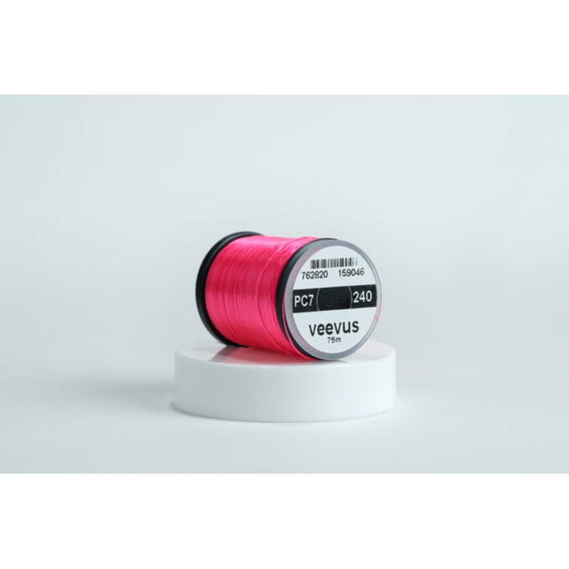 Veevus Power Threads 240|Black PC1|Brown PC6|Fl. Chartreuse PC9|Fl. Hot Pink PC7|Fl. Fire Orange PC10|Fl. Orange PC8|Grey PC5|Olive PC3|Red PC4|White PC2|240
