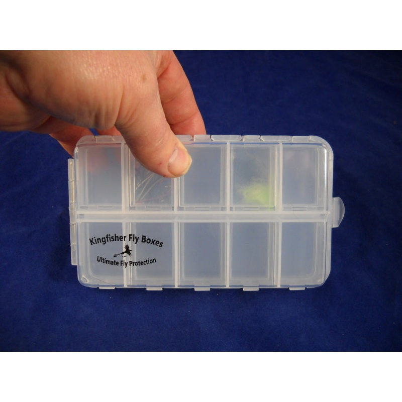 CRO Twenty Compartment Clear Poly Fly Box