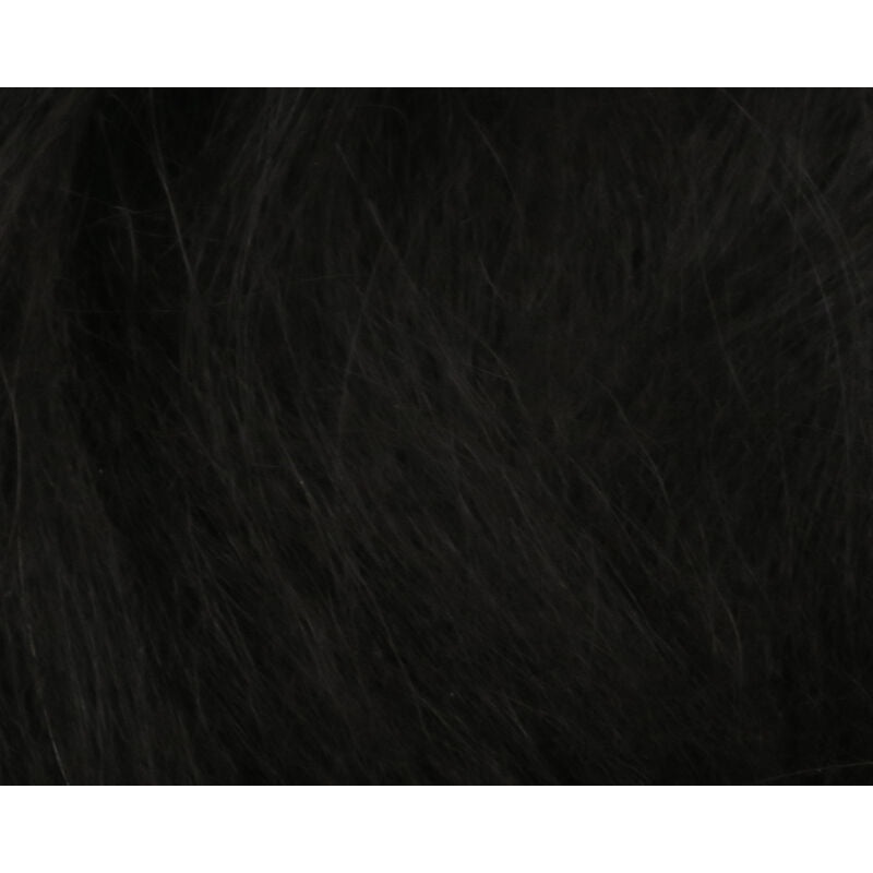 Hareline Icelandic Sheep Hair|Black|Fl. Chartreuse
