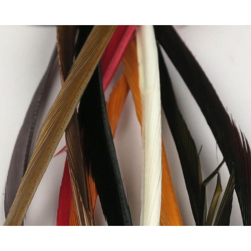 Hareline Stripped Goose Biots|Amber|Black|Brown|Combo|Gold|Gray|Prince Nymph Brown|White