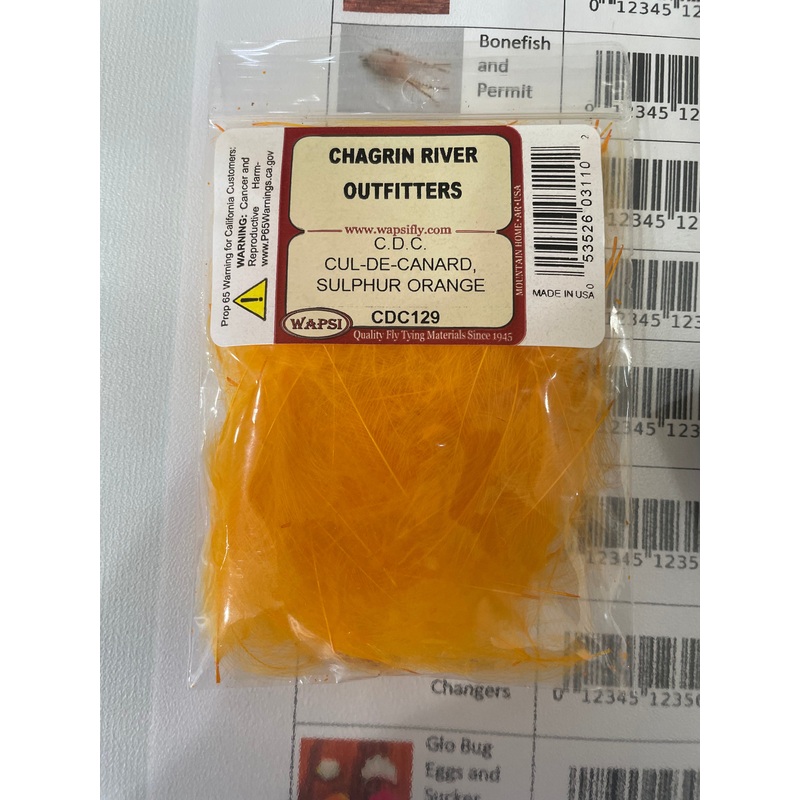 Wapsi CDC Feathers|Light Dun|Sulphur Orange